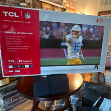 TCL 40S350G 40in LED 1080p FHD Google TV HDR Bezel-Less Voice Remote