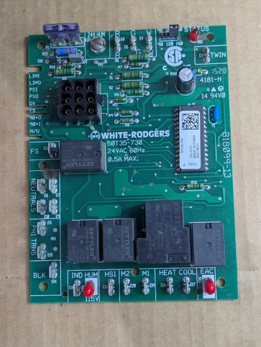 White-Rodgers B18099-13 50T35-730, 50T35-743 Furnace Control Board Tested