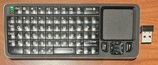 Rii K06 Mini Bluetooth Keyboard,Backlit 2.4GHz Wireless Keyboard with black