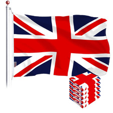 UK British Flag 3x5 Ft 5Pack Printed Polyester