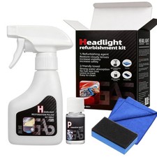Headlight Restoration Kit   No Sanding, UV Shield   Restores Yellow, Cloudy, Fog