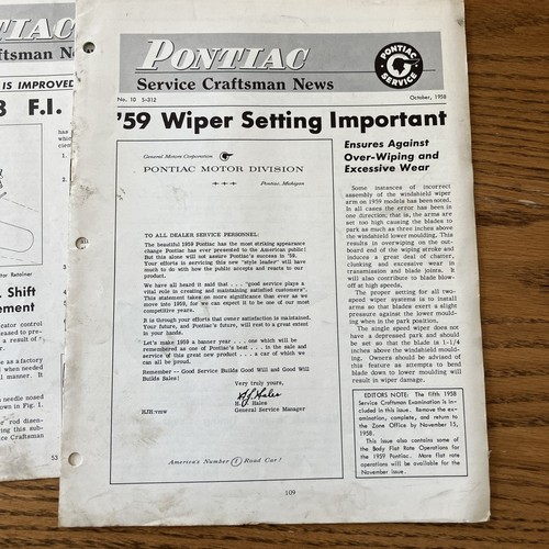 1957 Pontiac Hydramatic Manual - prelim Service Information And 2 Bulletins - Picture 5 of 6