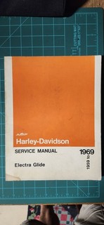 Harley Davidson Electra Glide 1959 Through 1969 Service Manual & 2 part catalogs
