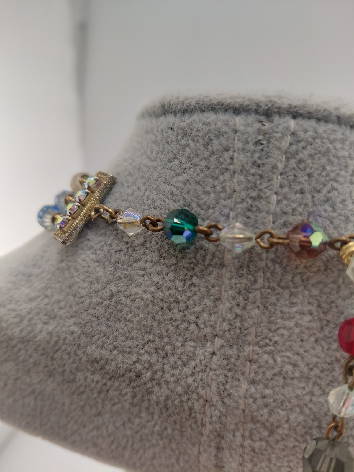 Unsigned Rare Multi Colored Austrian Crystal 3 St… - image 6