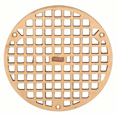 JAY R. SMITH MFG. CO. A08PBG FLOOR DRAIN GRATE, 7-5/8'' O.D., 24E578, NEW!