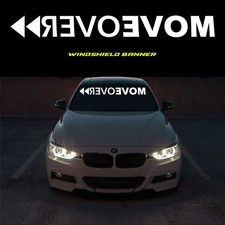 Move Over Windshield Banner Reversecut Available In Matte Black Or White. Move Over Windshield Banner Reversecut Available In Matte Black Or White.