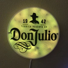 3D Printed Tequila Don Julio RGB LED Bar Sign With Remote Control wall Man cave