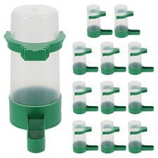 12 Pcs Pigeon Dispenser Bird Cage Accessories Water Bottle Cages for Parakeets