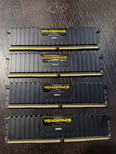 CORSAIR (4X4GB=16GB) CMK16GX4M4A2666C16 VENGEANCE LPX DDR4 DRAM 2666MHZ MEMORY