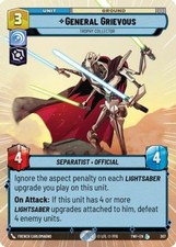 General Grievous Trophy Collector Hyperspace 307 carta