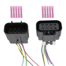 1PCS New Male  Female Headlight Connector Plug Harness Pigtail For Chevy 14-16