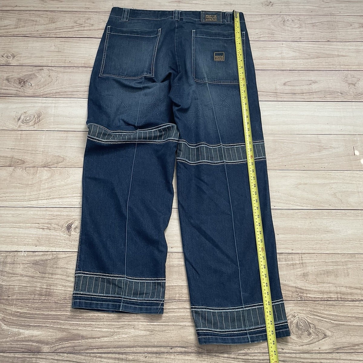 Vintage Marithe Francois Girbaud Blue Jeans Mens Size 40 Spell Out
