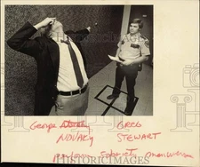 Press Photo George Novaky, Greg Stewart Perform Police Sobriety Maneuvers