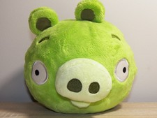 2010 Commonwealth Angry Birds 6 Inch Green Pig Plush Rovio
