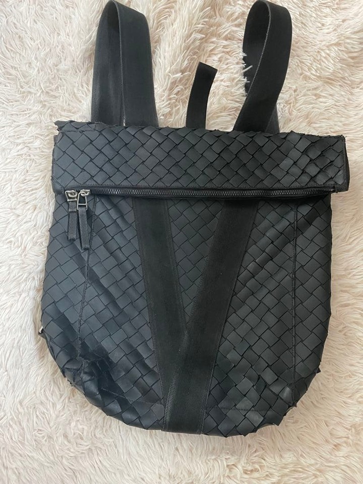 Bottega Veneta backpack in black Understated luxury feat signature woven leather