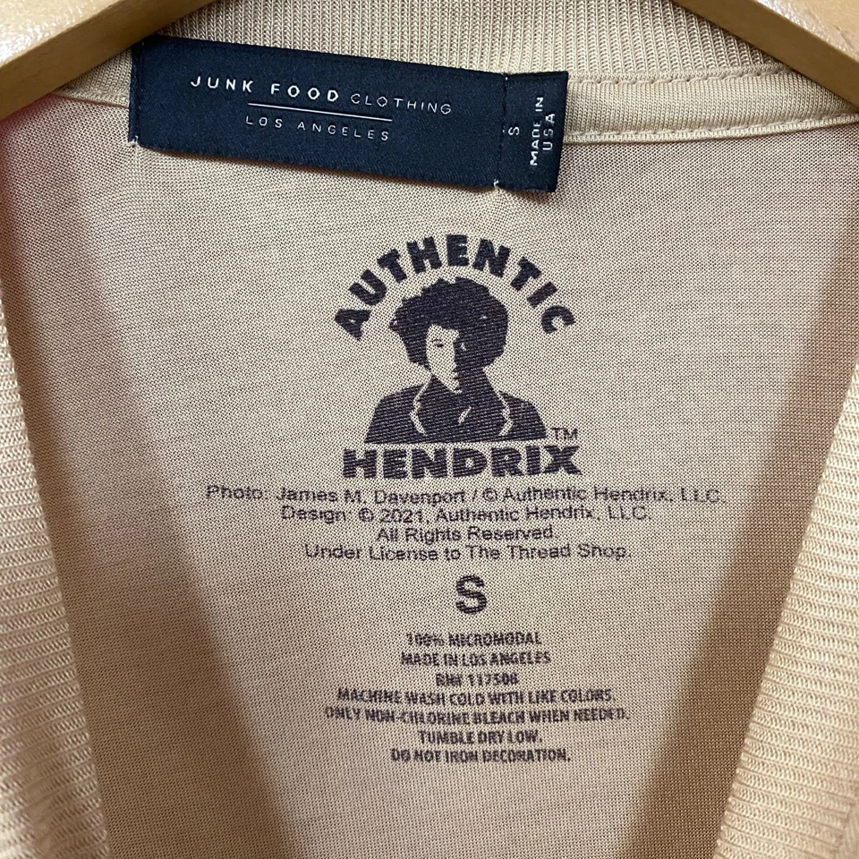 Camiseta Jimi Hendrix Bold as Love Estilo Vintage Pañuelo Pequeña Foto 4 de 4