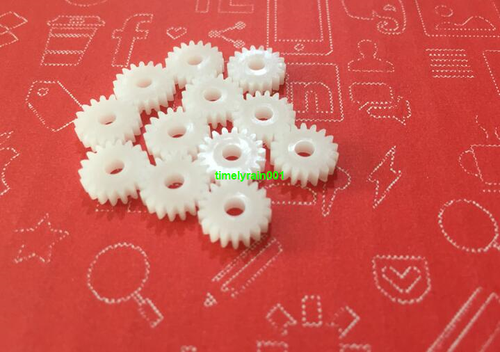 10 Stck. 10*2,7 mm Hauptwellenräder 0,5 Modulo 18 Zähne 183A Kunststoff Zahnrad Spielzeug Zum Selbermachen - Bild 2 von 3