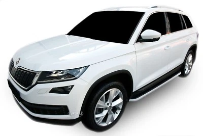 Marche-Pieds Latéraux Marche Pieds Aluminium Pour Skoda Kodiaq 2016-2023 - Photo 1/4