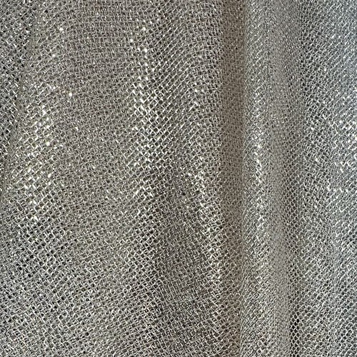 SILVER/BLACK/GOLD Metallic Glitter Mesh Fishing Net Fabric Stage Costume DIY 60" - Picture 42 of 49