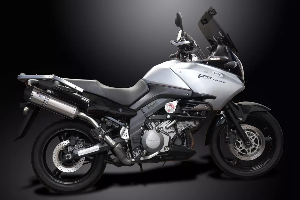 Suzuki DL1000 V-Strom 2002-12 Slip On 13.5" X-Oval Kit de silenciador de escape de acero inoxidable Foto 4 de 4