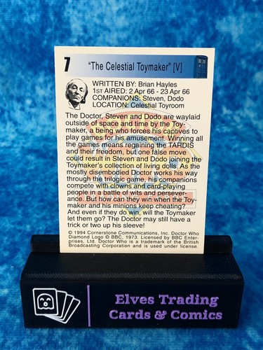 Doctor Who Series One 1 SINGLE Non-Sport Trading Card by Cornerstone 1994 - Picture 16 of 208