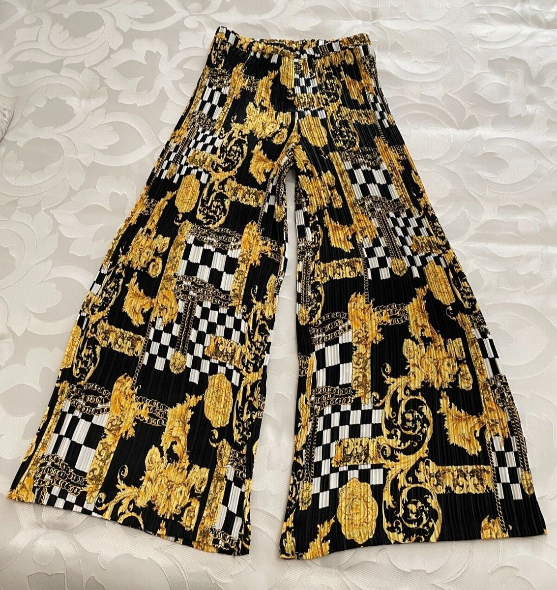 JUNYA WATANABE × COMME des GARÇONS Auth. Junya Watanabe Comme Des Garcons Black Yellow White Pleated