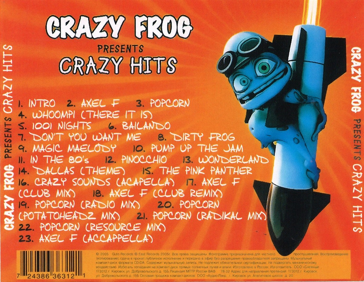 CRAZY FROG - 'Presents Crazy Hits' - (CD 2005), 23 tracks | eBay