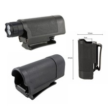 Tactical Flashlight Pouch Case Bag Holster For LED Flashlight Torch Black US