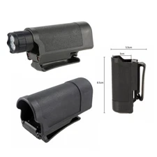 Tactical Flashlight Pouch Case Bag Holster For LED Flashlight Torch Black US