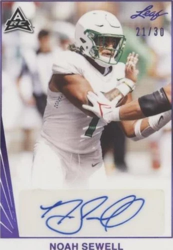 2021 Leaf Memories Noah Sewell #BA-NS3