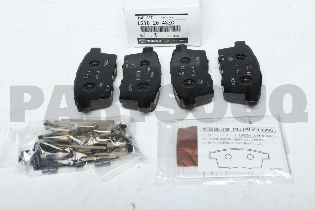 L2Y82643ZC Genuine Mazda PAD SET,RR CALIP L2Y8-26-43ZC | eBay