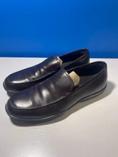 Prada Loafers Driving Smart Brown Leather Italy Dress Shoes Prada Size 7 US 8 
