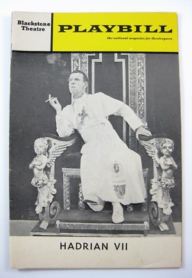 1969 Playbill Hadrian VII Blackstone Theatre Chicago, Illinois