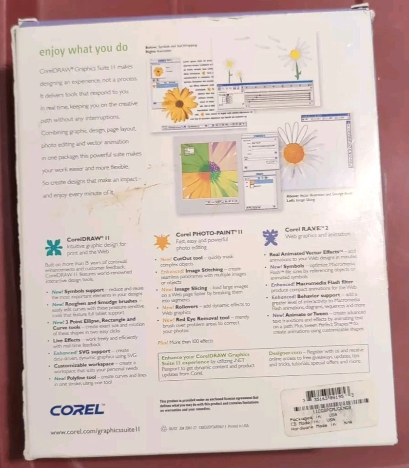 CorelDraw Graphics Suite 11 Upgrade Version Complete Windows 98 XP Or Mac - Image 2 of 4