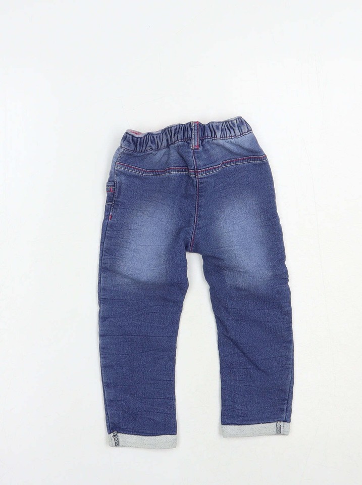 Nutmeg Baby Blue Cotton Jogger Jeans Size 1218 Months Button eBay
