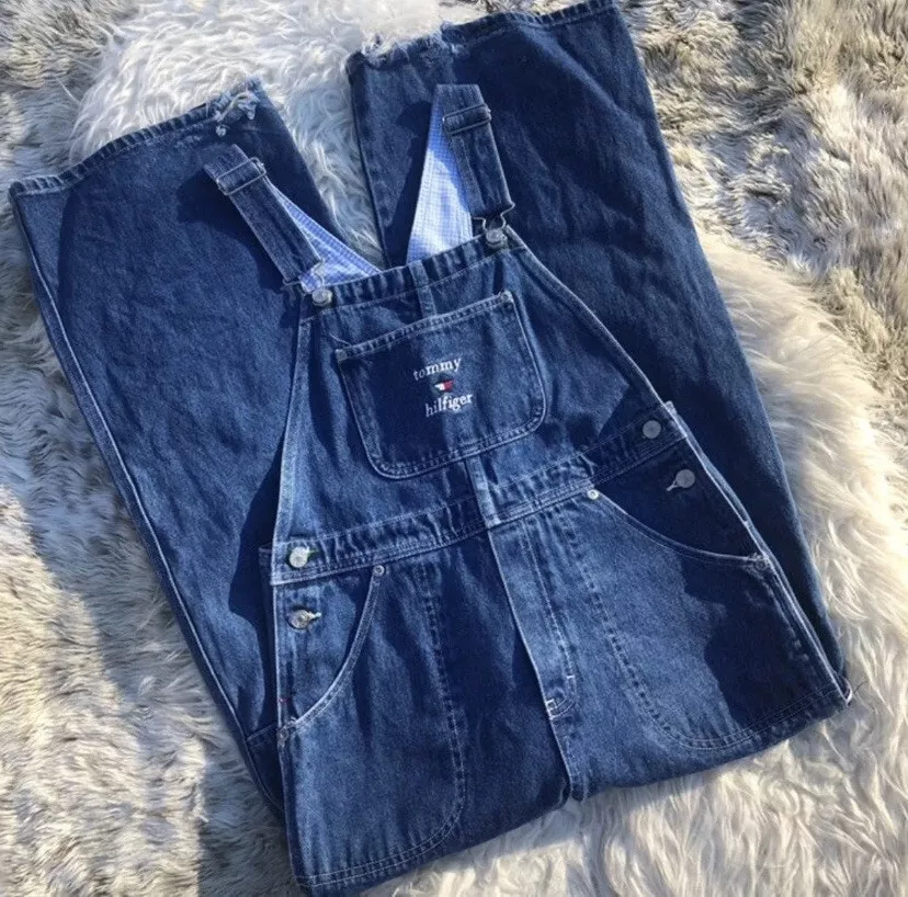 Tommy Hilfiger Vintage Overalls Size Large *RUNS SMALL*