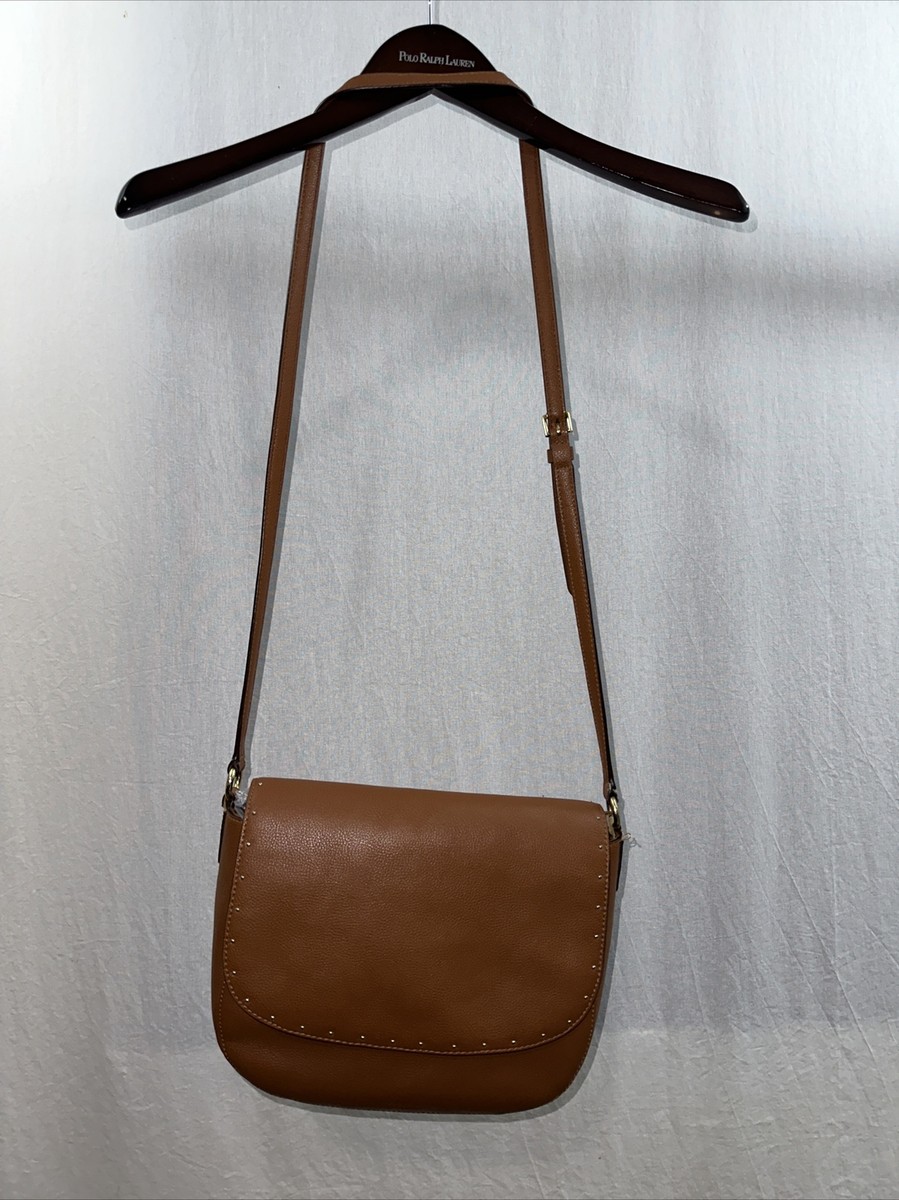 ショルダーバッグ・ポシェット POLO RALPH LAUREN BROWN LEATHER SHOULDER BAG Lauren Ralph Lauren RLL Shoulder Bag Brown Leather Purse