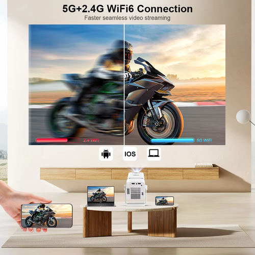 Projecteur ThundeaL Film vidéo Android 13 ROM 8G 5G WiFi6 4K 30fps 1080P - Imagen 12 de 24