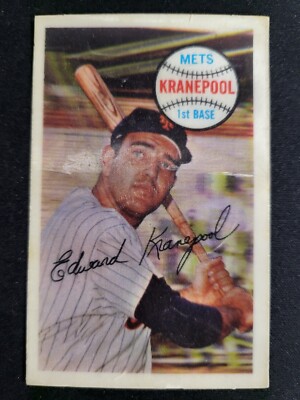 1970 Xograph Kelloggs Baseball 3-D Card Ed Kranepool