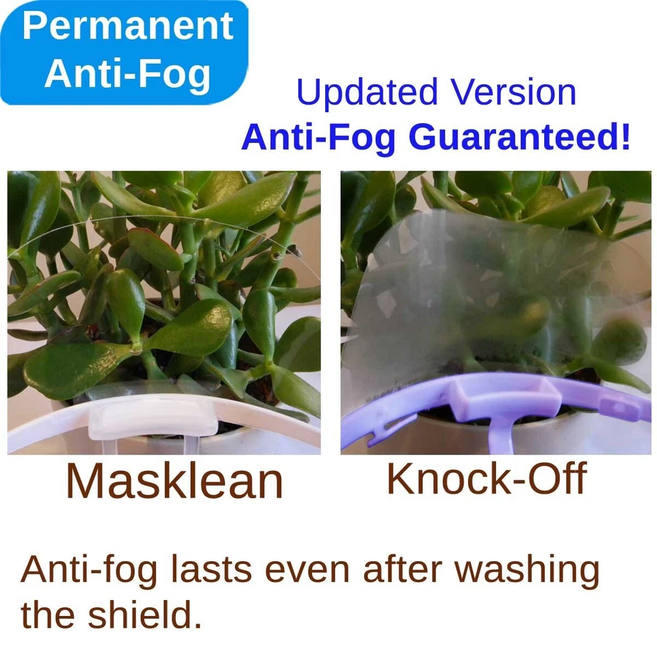 Masklean Clear Transparent Sanitary Mask Face Shield Mouth Cover Spit Guard:5pcs - Image 3 of 4