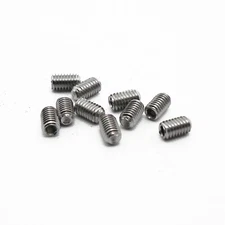 M3 x 5mm, Socket Set Screws Cup Point, A2 304 18-8, Stainless Steel