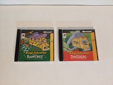 The Magic School Bus Explores The Rainforest Age of Dinosaurs PC CD-ROM