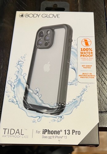 Body Glove Tidal Waterproof Case for iPhone 13 Pro (6.1") - Clear/Black