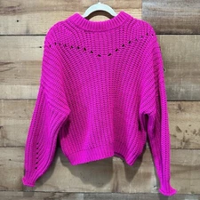 Elodie Women's Open Stitch Pullover Sweater M