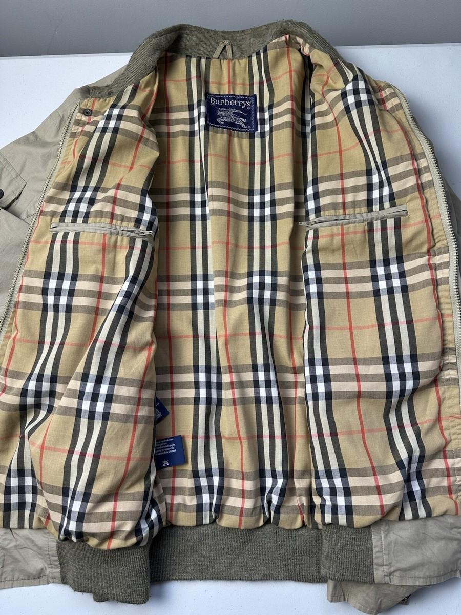 90s Vintage BURBERRY LONDON Harrington Jacket Check Nova 90s Vintage BURBERRY LONDON Harrington Jacket Check Nova