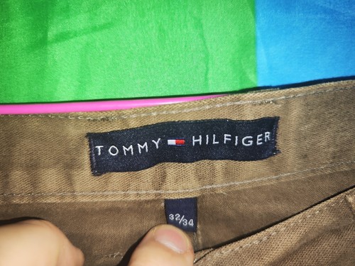 Tommy Hilfiger hombres marrón jeans talla W32 L34 - Imagen 4 de 13