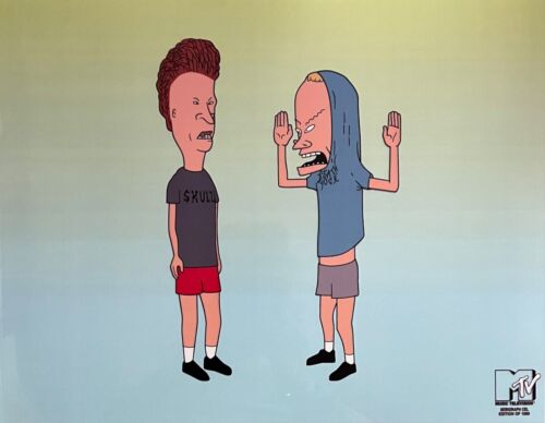 BEAVIS and BUTTHEAD Sericel The Great Cornholio MTV Sericel Animation Art Cel - Picture 1 of 4