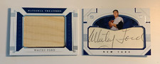 WHITEY FORD - 2021 PANINI NATIONAL TREASURES - CUT SIGNATURE MATERIALS BOOK /24