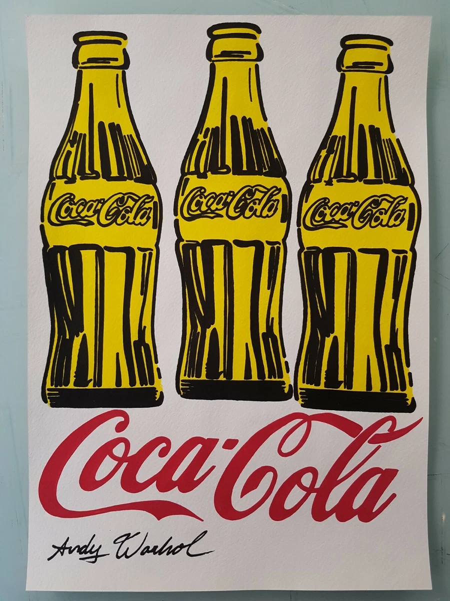 ANDY WARHOL HAND SIGNED. 'COCA-COLA BOTTLES'. WATERCOLOR ON PAPER. POP ART  | eBay