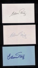(3) EDWIN NUNEZ INDEX CARD SIGNED 1982-92 MARINERS TIGERS PSA/DNA CERTIFIED